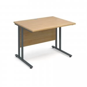 Maestro 25 GL Straight Desk 1000mm x 800mm - Graphite cantilever Frame