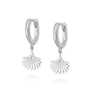 Daisy London 925 Sterling Silver Palm Fan Drop Earrings Sterling Silver