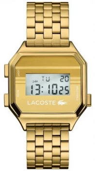 Lacoste Berlin Digital Display Gold PVD Bracelet 2020138 Watch