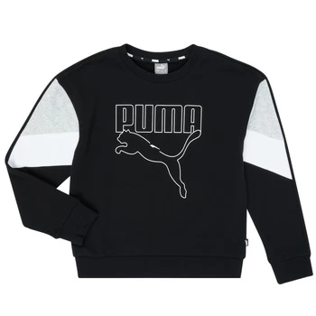 Puma RBL CREW Girls Childrens Sweatshirt in Black - Sizes 5 / 6 years,7 / 8 years,9 / 10 years,11 / 12 years