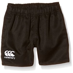 Canterbury Of New Zealand Boys Rugby Professional Polyester Shorts-Black, Size 10