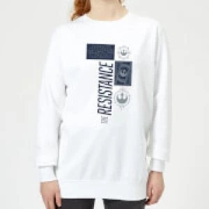 Star Wars The Resistance White Womens Sweatshirt - White - XS