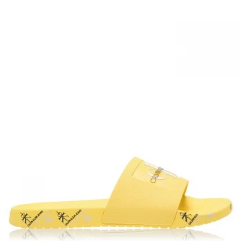 Calvin Klein Jeans Varen Pool Sliders - Blazing Yellow