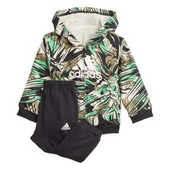 adidas Jogger Set Kids - Black / Semi Screaming Green /