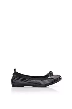 'Fellicity' Patent Mocc Croc Ballet Pumps