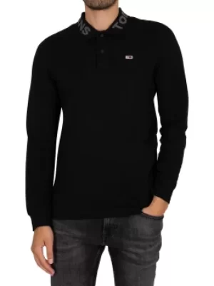 Tonal Logo Longsleeved Poloshirt