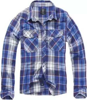 Brandit Checkshirt Longsleeve blue red white