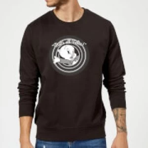 Looney Tunes That's All Folks Porky Pig Sweatshirt - Black - 5XL