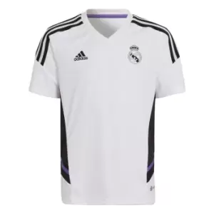 adidas Real Madrid Condivo 22 Training Jersey Kids - White