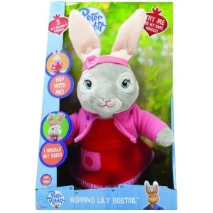 Peter Rabbit Talking and Hopping Lily Bobtail Plush