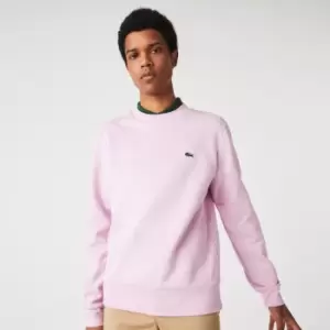 Mens Lacoste Organic Brushed Cotton Sweatshirt Size 4 - M Pink