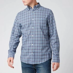 Gant Mens Tartan Shirt - Pacific Blue - XXL