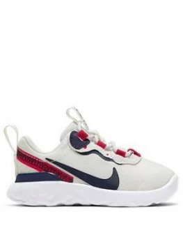 Nike Element 55 Infant Trainers - White/Navy/Red, White/Navy/Red, Size 4.5