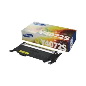 Samsung CLT Y4072S Yellow Standard Yield Toner Cartridge SU472A