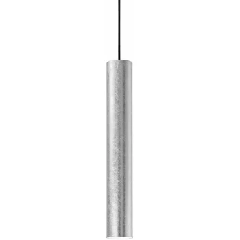 Ideal Lux Lighting - Ideal Lux Look - 1 Light Slim Ceiling Pendant Silver, GU10