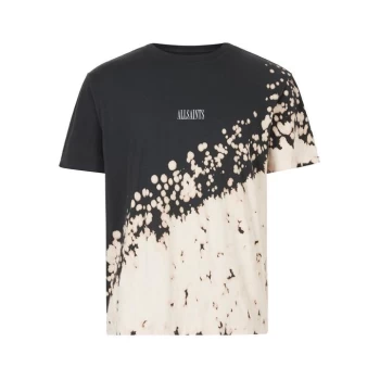 AllSaints Jaxx Short Sleeve Crew - Washed Black