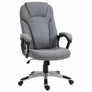 Sutton Linen Ergonomic Executive Chair, Grey