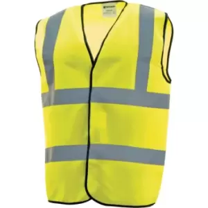 Tuffsafe Large Hi-vis Yellow Waistcoat 2BB & B EN471