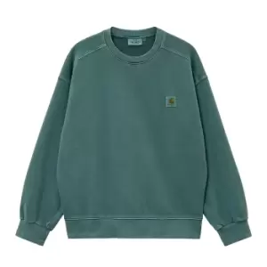 Carhartt Wip Nelson Sweat, Botanic, Male, Crewnecks, I029957.1D7GD