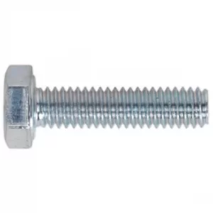 Sealey SS410 HT Setscrew M4 x 10mm 8.8 Zinc DIN 933 Pack of 50