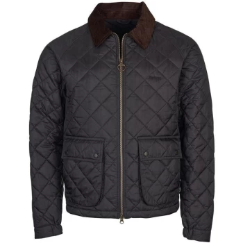 Barbour Dom Quilted Jacket - Navy NY71