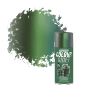 Rust-Oleum Colour Shift Galaxy Green Multi Surface Topcoat Spray Paint, 150Ml