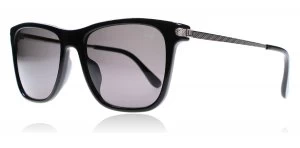 dunhill SDH005 Black/Silver 700P 55 Sunglasses Black / Silver 700P Polariserade 55mm