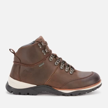 Clarks Mens Topton Pine Goretex Hiking Style Boots - Dark Brown - UK 11