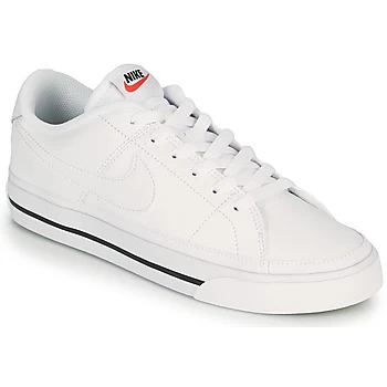 Nike COURT LEGACY womens Shoes Trainers in White