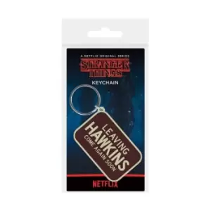 Stranger Things Rubber Keychain Leaving Hawkings 6 cm