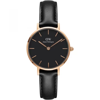 Daniel Wellington Black 'Petite 28 Sheffield RG Black' Watch - DW00100224