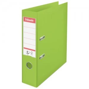 Esselte No. 1 VIVIDA Lever Arch File PP A4 75mm Green PK10