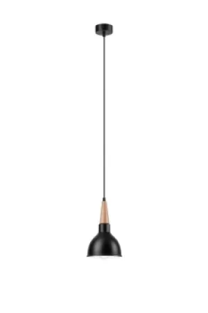 Francesca Dome Pendant Ceiling Lights Black, 1x E27