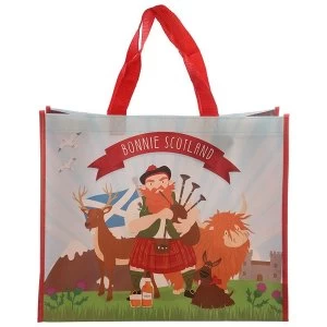 Scottish Piper Design Durable Reusable Shopping Bag