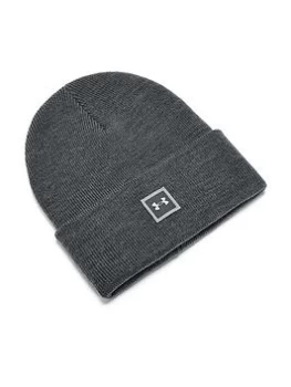 Under Armour Training Halftime Knit Beanie - Grey, Size One Size, Men