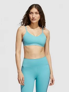 Adidas All Me 3 Stripes Bra - Light Support, Mint Size M Women