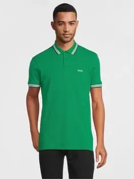 BOSS Paddy Regular Fit Polo Shirt-Open Green Size M Men