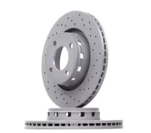 ZIMMERMANN Brake disc AUDI 100.1222.52 8A0615301A,8A0615301E Brake rotor,Brake discs,Brake rotors