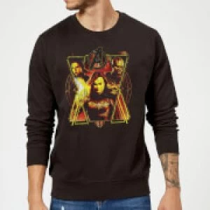 Avengers Endgame Distressed Sunburst Sweatshirt - Black - XXL