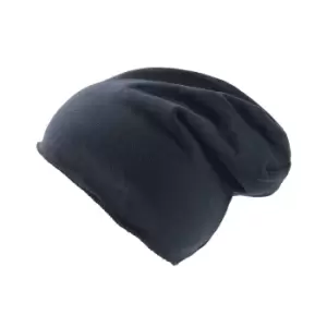 Atlantis Brooklin Raw Edge Jersey Beanie (One Size) (Navy)