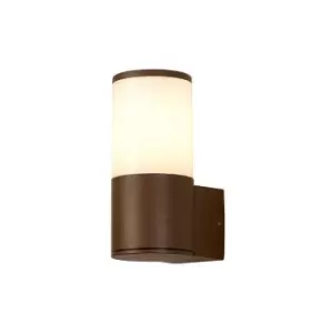 Luminosa Lighting - Luminosa Kirkwood Outdoor Wall Lamp E27, IP54, Matt Brown, Opal