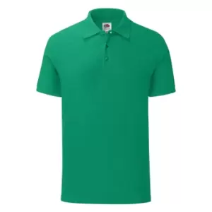 Fruit Of The Loom Mens Iconic Pique Polo Shirt (XXL) (Heather Green)