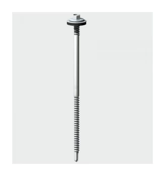 TIMco LH98W16B Hex No. 3 Self Drill Composite Panel Screw with 16mm Washer Silver Ruspert 5.5 / 6.3 x 98mm Box of 100