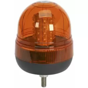 Loops - 12V / 24V Fixed LED Rotating Amber Beacon Light - 12mm Threaded Fixing Bolt