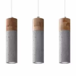 Sollux Pendant Lamp Zane 3 Grey