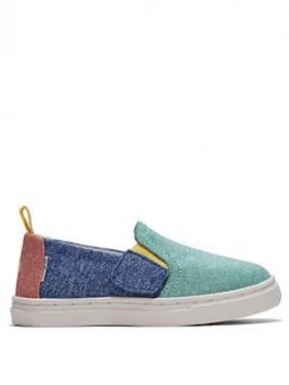 Toms Toddler Alpargata Canvas Shoe - Green/Multi, Green Multi, Size 4 Younger