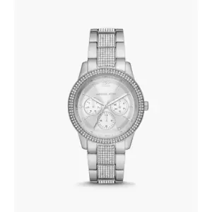 Michael Kors Womens Tibby Multifunction Stainless Steel Watch - Silver