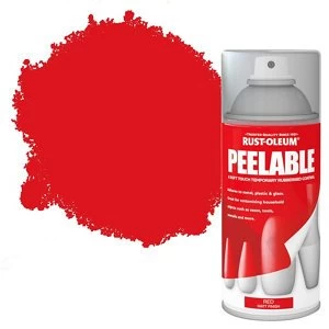 Rust-Oleum Peelable Red Matt Spray Paint 150ml