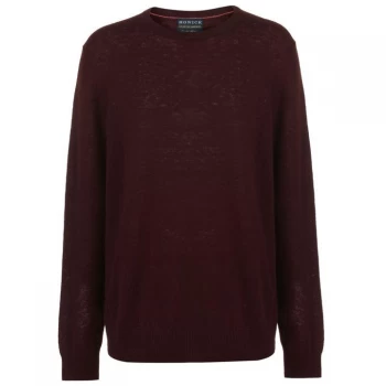 Howick Howick Arlington Crew Jumper Mens - Burgundy