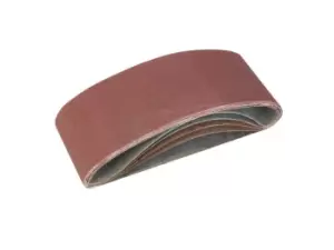 Silverline 760354 Sanding Belts 75 x 457mm 5pce 40 60 2 x 80 120G